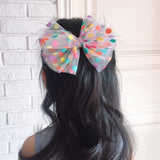 Polka Dot Tulle Hair Tie, Candy Colour Ponytail Holder