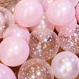 10/20/30pcs 12" Clear Transparent Latex Balloon with Star Pattern